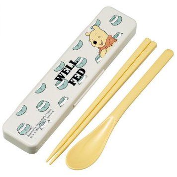 くまのプーさん/BOLD ＆TURE 抗菌 音のならないコンビセット 箸18cm スケーター ※送料無料(ポスト投函)