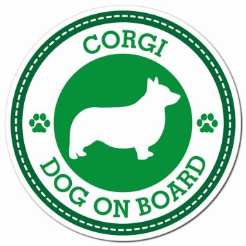 CORGI コーギ グリーン 肉球 カーサイン 車 マグネットステッカー 犬 マグネット 強力 直径13cm 丸型 おしゃれ かわいい ドラレコステッカー 安全対策 危険運転 煽り運転 アニマル 動物 犬種別 屋外 防水 屋内 肉球マーク