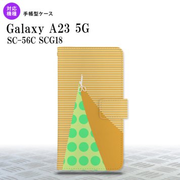 Galaxy A23 GalaxyA23 手帳型スマホケース カバー はさみ オレンジ 2022年 10月発売 nk-004s-a23-dr1341