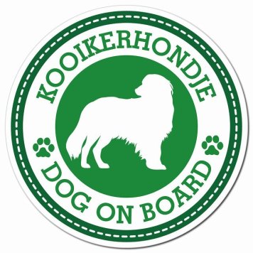 Kooikerhondje コーイケルホーンディエ グリーン 肉球 カーサイン 車 マグネットステッカー 犬 マグネット 強力 直径13cm 丸型 おしゃれ かわいい ドラレコステッカー 安全対策 危険運転 煽り運転 アニマル 動物 犬種別 屋外 防水 屋内 肉球マーク