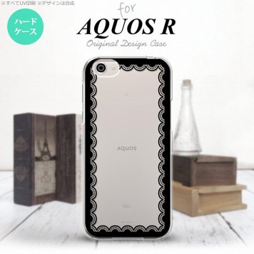 【SH03J】【スマホケース/スマホカバー】【アクオス R】SH03J スマホケース AQUOS R SH-03J カバー アクオス R レース柄（A） 黒 nk-sh03j-362【メール便送料無料】