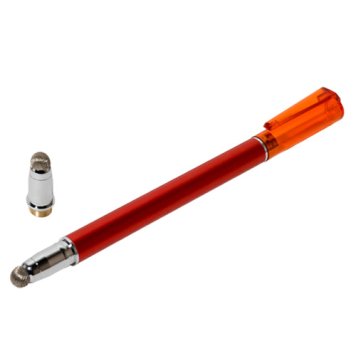 ミヨシ 先端交換式タッチペン 導電繊維タイプ レッド STP-L01/RD