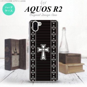 AQUOS R2 アクオス アール2 SH-03K SHV42 専用 スマホケース カバー ハードケース ゴシック 黒×白 nk-r2-1011[スマホ,スマホケース,スマホカバー,ケース,カバー,ジャケット]