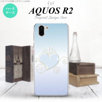 AQUOS R2 アクオス アール2 SH-03K SHV42 専用 スマホケース カバー ハードケース ハート(F) 青 nk-r2-319[スマホ,スマホケース,スマホカバー,ケース,カバー,ジャケット]