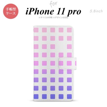 iPhone11Pro iPhone11 Pro 手帳型スマホケース カバー スクエア ドット ピンク  nk-004s-i11p-dr1363