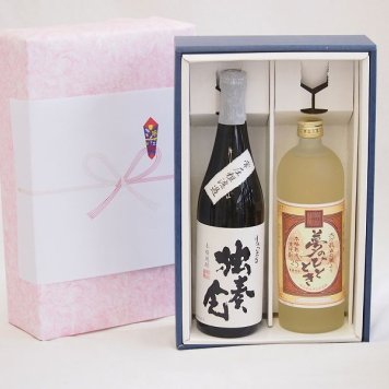 本格麦焼酎贈り物ギフトボックスセット 麦焼酎独奏会 常圧粗濾過27°(大分県)720ml麦焼酎夢のひととき25°(大分県)720ml