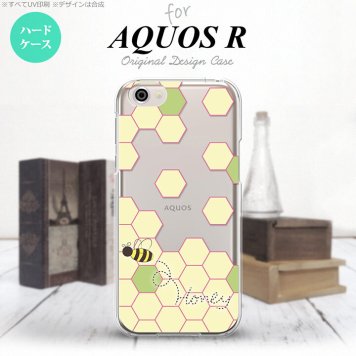 【SH03J】【スマホケース/スマホカバー】【アクオス R】SH03J スマホケース AQUOS R SH-03J カバー アクオス R ハニー クリア×緑A nk-sh03j-1682【メール便送料無料】