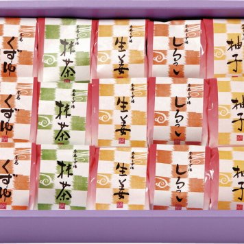 冬の贈物お歳暮本葛くずゆ詰合せ 坂利製麺所 本葛くずゆ（プレーン・抹茶・生姜・しるこ・柚子）×各3