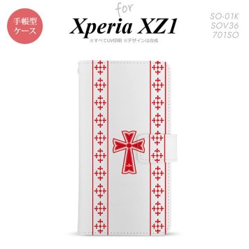 【手帳型 スマホ カバー ケース】【SO01K】【エクスペリア XZ1】手帳型 ケース SO-01K スマホ カバー Xperia XZ1 エクスペリア ゴシック 赤 nk-004s-so01k-dr1007【メール便送料無料】