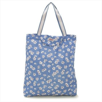 キャスキッドソン Cath Kidston エコバッグ トートバッグ 788342 Foldaway Tote フォルダウェイトート Cadet Grove Ditsy 花柄ブルー系マルチ