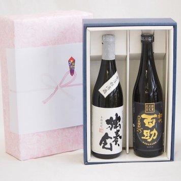 本格麦焼酎贈り物ギフトボックスセット 麦焼酎独奏会 常圧粗濾過27°(大分県)720ml麦焼酎初代 百助25°(大分県)720ml