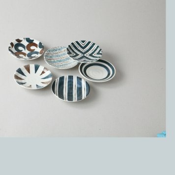 ?芸絵変り ??六客揃  磁器 美濃焼 やきものの里から、暮らしを贈ります。　ギフト 食器 セット テーブルウェア
