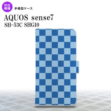sense7 sense7 手帳型スマホケース カバー スクエア 青 水色 2022年 11月発売 nk-004s-sens7-dr769