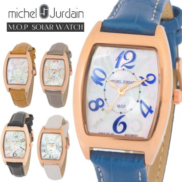 【全品送料無料】 レディース 腕時計 ソーラー ミッシェル・ジョルダン MICHEL JURDAIN トノー型ダイヤモンド SL-2100 時計
