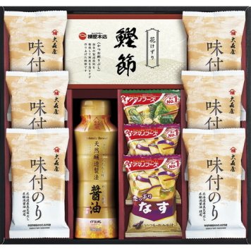 【送料無料・包装無料・のし無料】アマノフーズ&大森屋味付のりギフト NYO-DOR(B4) ギフト 敬老の日 入学祝い 卒業祝い 就職祝い 結婚祝い 誕生日 出産祝い 引越祝い 香典返し 新盆 初盆 御礼 お中元 内祝い 快気祝い ご挨拶 志 法事
