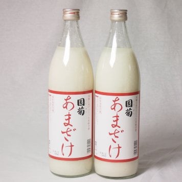 モンドセレクション・金賞受賞 篠崎 国菊甘酒 あまざけノンアルコール 900ml×2本(福岡県)