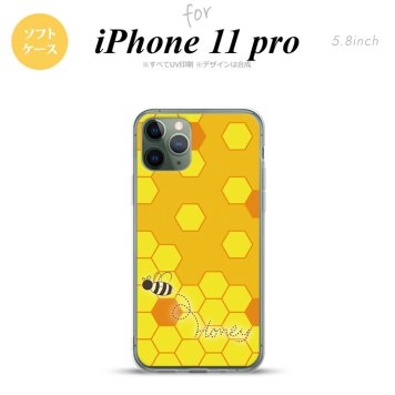 iPhone11Pro iPhone11 Pro スマホケース ソフトケース ハニー 黄 メンズ レディース nk-i11p-tp1681