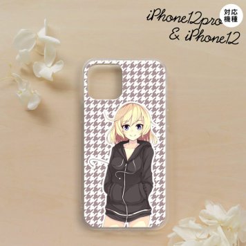 iPhone12/iPhone12pro iPhone12 / iPhone12pro スマホケース ソフトケース 女の子 B 千鳥 メンズ レディース nk-i12-tp1333