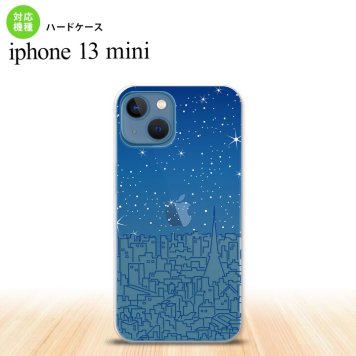 iPhone13mini iPhone13 mini ケース ハードケース ビル 青  nk-i13m-1085