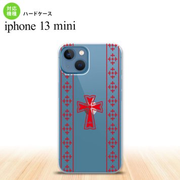iPhone13mini iPhone13 mini ケース ハードケース ゴシック クリア 赤  nk-i13m-1007