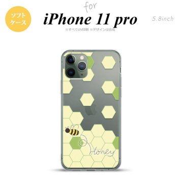 iPhone11Pro iPhone11 Pro スマホケース ソフトケース ハニー クリア グリーン メンズ レディース nk-i11p-tp1684