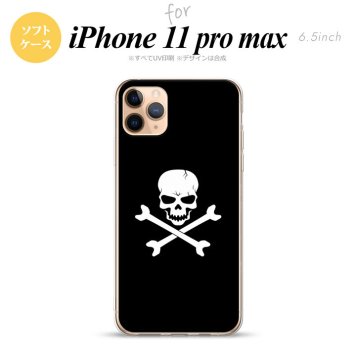 iPhone11ProMax iPhone11pro max スマホケース ソフトケース ドクロ 黒 メンズ レディース nk-i11pm-tp511