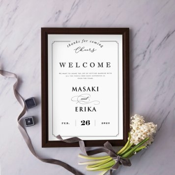 グラフィック ウェルカムボード（シアージェニック アーバンシック）結婚式 ギフト お祝い 披露宴 ウェディング ウェルカムスペース 