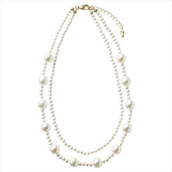 0 2連パールネックレス　 DW0428NR-4  内祝 内祝い お祝 御祝 記念品 出産内祝い プレゼント 快気祝い 粗供養 引出物
