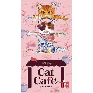 フックティー キャットカフェ アールグレイ [26-0038-017] 23391 フレーバーティー ベルガモット 紅茶 ティーバッグ 猫 デザイン プチギフト 手土産 お返し 内祝い 出産内祝い 快気祝い 御礼 ギフト