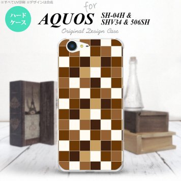 【SH04H】【スマホケース/スマホカバー】【アクオス ゼータ】SH04H スマホケース AQUOS ZETA SH04H カバー アクオス ゼータ スクエア 茶 nk-sh04h-1021【メール便送料無料】