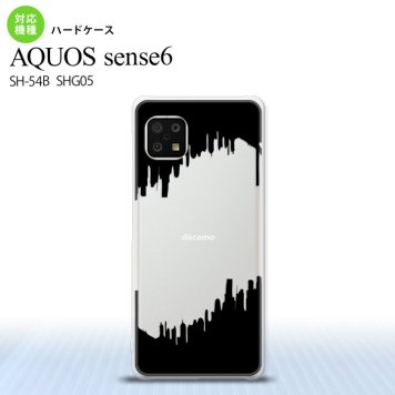 SH-54B SHG05 AQUOS sense6 スマホケース ハードケース ホラー 黒 メンズ レディース nk-sens6-194