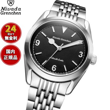 ニバダ グレンヒェン NIVADA GRENCHEN ANTARCTIC EROTIC COLLECTION BLACK 腕時計 メンズ 手巻き 320694M04【2026 新作】