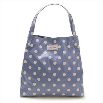キャスキッドソン Cath Kidston パック トートバッグ ショルダーバッグ 774192 Shoulder Tote O/C Periwinkle Button Spot ブルー系+ドット柄