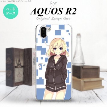 AQUOS R2 アクオス アール2 SH-03K SHV42 専用 スマホケース カバー ハードケース キャラA 青 nk-r2-1325[スマホ,スマホケース,スマホカバー,ケース,カバー,ジャケット]