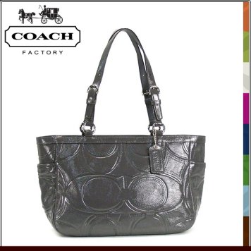 コーチ COACH トートバッグ ギャラリー ステッチ パテント F18326 SV/DY ショルダーバッグ バッグ COACHアウトレット 【新品・未使用】