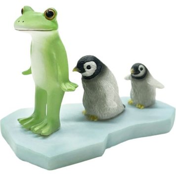 【ギフト対応無料】ペンギンとお散歩 ダイカイ Copeau(コポー) コポーシリーズ かえる カエル 置物 オブジェ ※送料無料(北海道・沖縄は除く)