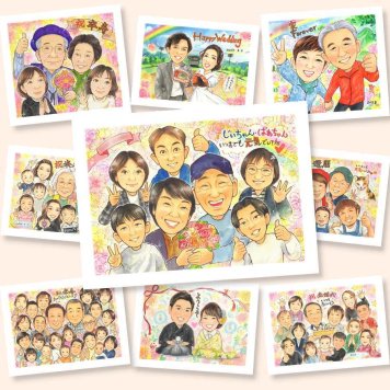 長寿のプレゼントに、記念に残る似顔絵です。下書き確認ができるので、安心して贈れます。 長寿祝い 似顔絵 贈り物 手描き ギフト 名入れ プレゼント 長寿 お祝い 記念 大人数 おばあちゃん 祖父母 おじいちゃん 下書き確認 修正無料 名入れ かわいい 一生もの 親孝行 実績多数 長寿 敬老 一生もの 引っ越し 感動 ハロウィン 色紙 イラスト 百寿祝い お祝いの品 闘病中の方への励まし 白寿祝い