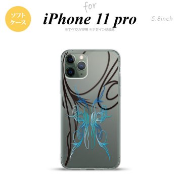 iPhone11Pro iPhone11 Pro スマホケース ソフトケース ピンスト 線 青 メンズ レディース nk-i11p-tp1236