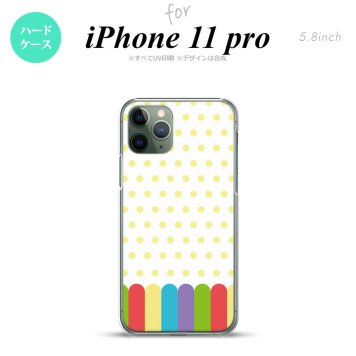 iPhone11Pro iPhone11 Pro スマホケース ハードケース クレヨン 黄 メンズ レディース nk-i11p-1431