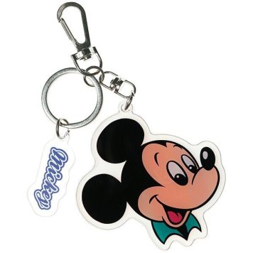 ディズニーレトロ/ミッキーマウス ダイカットアクリルキーホルダー スケーター ※送料無料(ポスト投函)