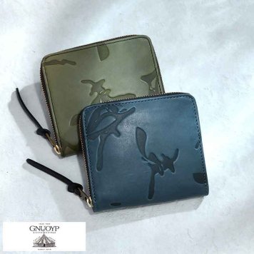 GNUOYP × MHAK as MasaHiro Akutagawa ラウンド ファスナー 短財布 WAVY
