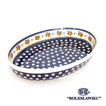 [Zaklady Ceramiczne Boleslawiec/ザクワディ ボレスワヴィエツ陶器]グラタン皿(オーバル)-479 ポーリッシュポタリー ポーランド陶器/ ポーランド 食器 陶器 オーブンウェア おしゃれ エコ 脱プラ SDGs