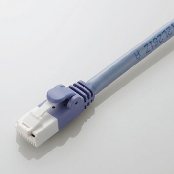 エレコム 【メール便での発送商品】LANケーブル Cat6 ツメが折れない 0.5m ブルー RJ45コネクタ 1Gbps オンライン学習 小学生 中学生 LD-GPT/BU05