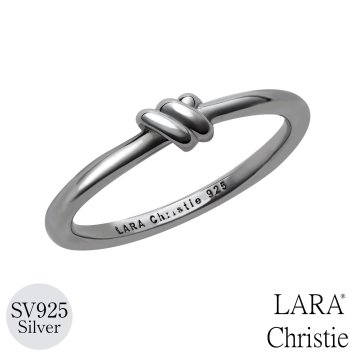 リング 指輪 メンズ シルバー925 結び目 ノット モチーフ [ BLACK Label ][ララクリスティー]