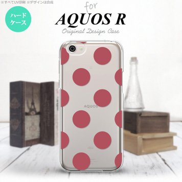 【SH03J】【スマホケース/スマホカバー】【アクオス R】SH03J スマホケース AQUOS R SH-03J カバー アクオス R ドット・水玉 サーモンピンク nk-sh03j-009【メール便送料無料】