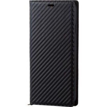 エレコム iPhone XS Max/ソフトレザーカバー/vlunoブラック/カーボン調/ブラック PM-A18DPLFYB2