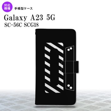 Galaxy A23 GalaxyA23 手帳型スマホケース カバー カセットテープ 黒 2022年 10月発売 nk-004s-a23-dr189
