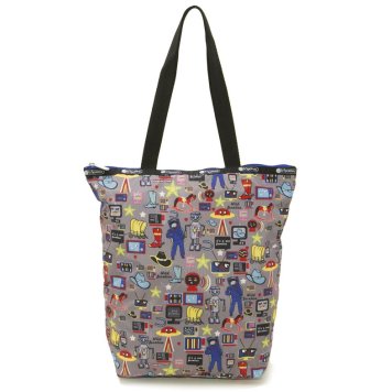 レスポートサック LeSportsac トートバッグ DAILY TOTE 2432 E292 デイリートート BUCKAROO バッカルー グレー系マルチカラー ショルダーバッグ 新品