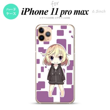 iPhone11ProMax iPhone11pro max スマホケース ハードケース 女の子 C 紫 メンズ レディース nk-i11pm-1337