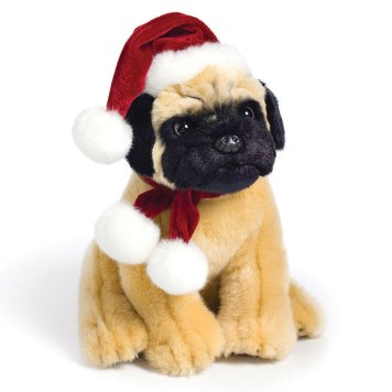 Nat&Jules ナッツ&ジュール ぬいぐるみ パグ P00362 クリスマス 犬 キッズ 子ども プレゼント ギフト